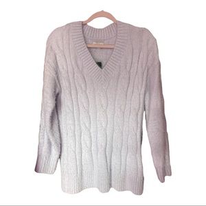 Soft Lavender Lucky Brand Fuzzy Slouchy Sweater